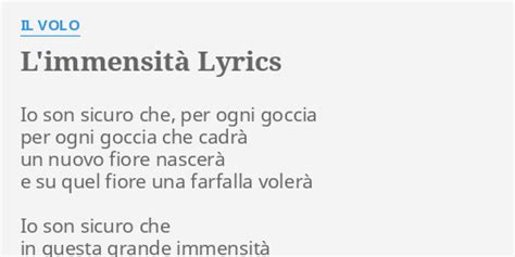 l'immensita lyrics.